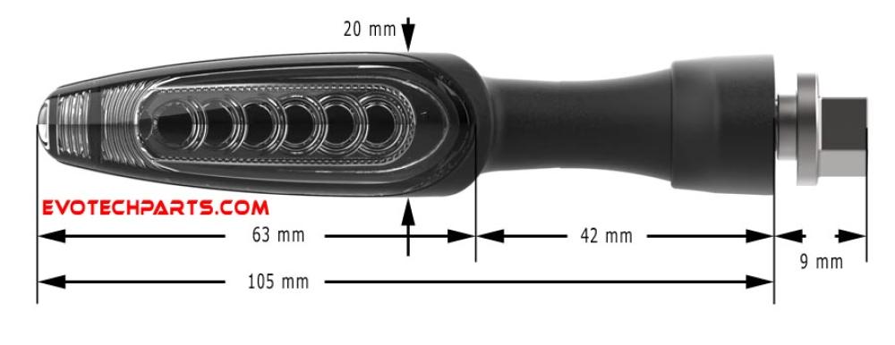 KTM Sequential LED Blinker von Evotech Performance